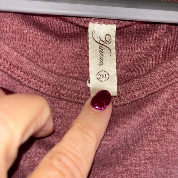 Yincro 2X long sleeve cozy sweater pink/mauve color - Picture 3 of 9